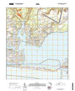Fort Walton Beach 2021 topographic map thumbnail