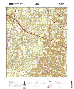 Gretna 2021 topographic map thumbnail