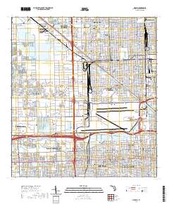 Hialeah 2021 topographic map thumbnail