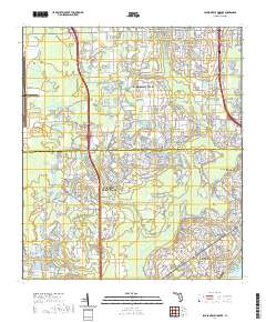 Jacksonville Heights 2021 topographic map thumbnail
