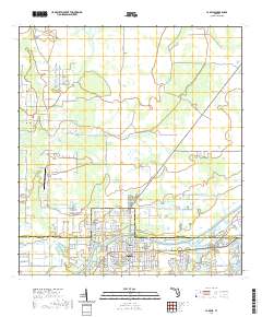 La Belle 2021 topographic map thumbnail