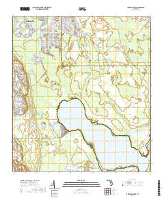 Lake Hatchineha 2021 topographic map thumbnail