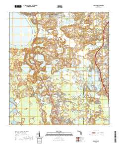 Lake Louisa 2021 topographic map thumbnail