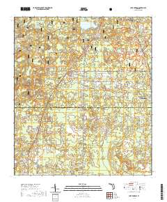 Lake Munson 2021 topographic map thumbnail