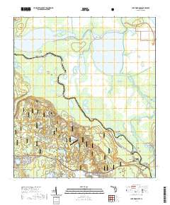 Lake Woodruff 2021 topographic map thumbnail