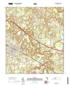 Live Oak East 2021 topographic map thumbnail