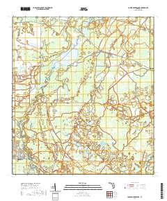 Lower Myakka Lake 2021 topographic map thumbnail