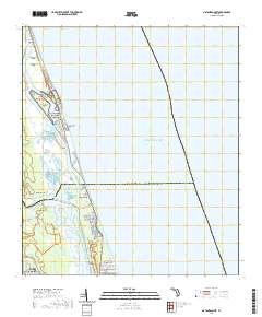Matanzas Inlet 2021 topographic map thumbnail