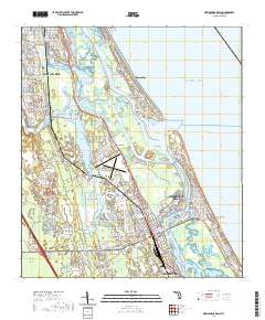 New Smyrna Beach 2021 topographic map thumbnail