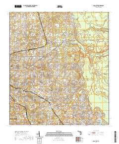 Ocala East 2021 topographic map thumbnail