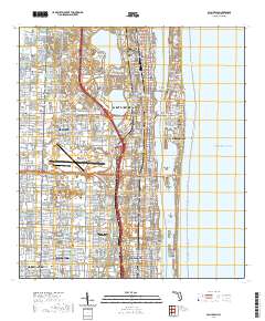 Palm Beach 2021 topographic map thumbnail
