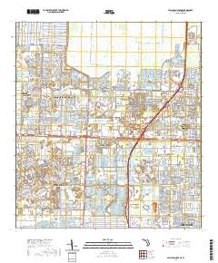 Palm Beach Farms 2021 topographic map thumbnail