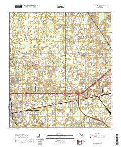 Plant City East 2021 topographic map thumbnail