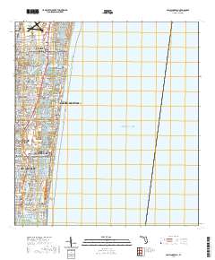 Pompano Beach 2021 topographic map thumbnail
