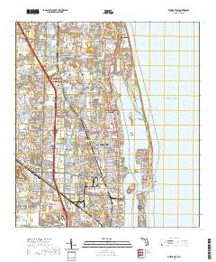 Riviera Beach 2021 topographic map thumbnail