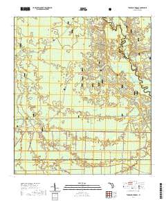 Thousand Yard Bay 2021 topographic map thumbnail