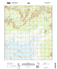 Waccasassa Bay 2021 topographic map thumbnail