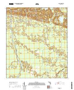 Wacissa 2021 topographic map thumbnail
