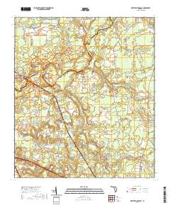 White Springs East 2021 topographic map thumbnail
