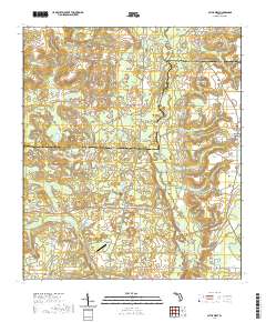Altha West 2021 topographic map thumbnail