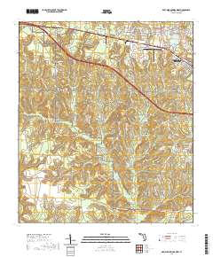 De Funiak Springs West 2021 topographic map thumbnail
