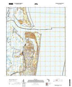 Fernandina Beach 2021 topographic map thumbnail