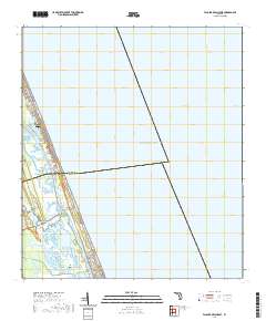 Flagler Beach East 2021 topographic map thumbnail