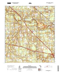 White Springs West 2021 topographic map thumbnail