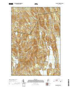 Belgrade Lakes 2021 topographic map thumbnail