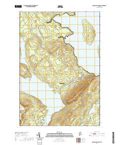 Brassua Lake East 2021 topographic map thumbnail