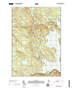 Brassua Lake West 2021 topographic map thumbnail