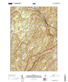Lisbon Falls South 2021 topographic map thumbnail