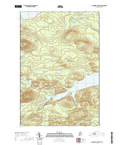 Millinocket Lake West 2021 topographic map thumbnail