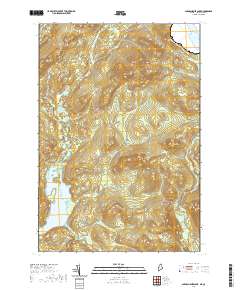 Parmachenee Lake 2021 topographic map thumbnail
