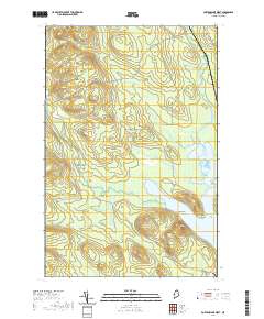 Portage Lake West 2021 topographic map thumbnail