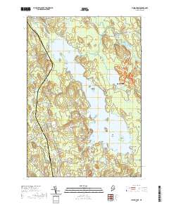 Pushaw Lake 2021 topographic map thumbnail