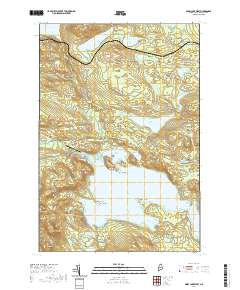 Sebec Lake West 2021 topographic map thumbnail