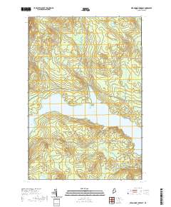 Seboomook Lake East 2021 topographic map thumbnail