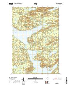 Telos Lake 2021 topographic map thumbnail