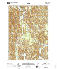 Waterboro 2021 topographic map thumbnail