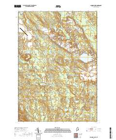 Schoodic Lake 2021 topographic map thumbnail