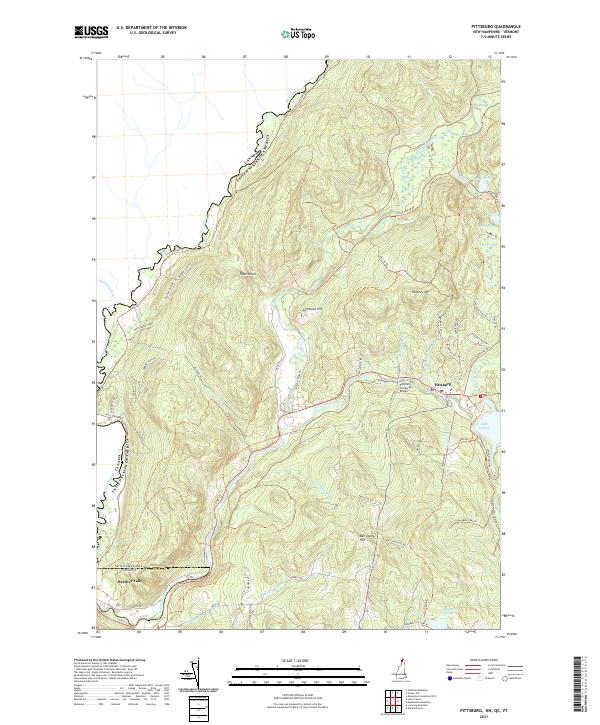 Pittsburg 2021 topographic map thumbnail