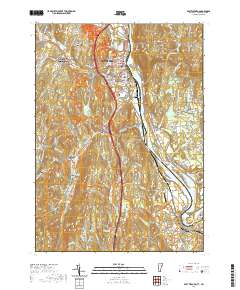 Brattleboro 2021 topographic map thumbnail