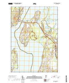 East Alburg 2021 topographic map thumbnail