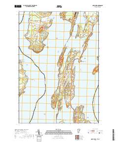 North Hero 2021 topographic map thumbnail