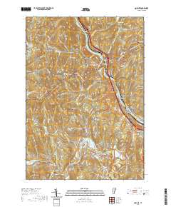 Quechee 2021 topographic map thumbnail