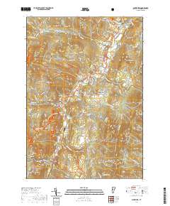 Waitsfield 2021 topographic map thumbnail