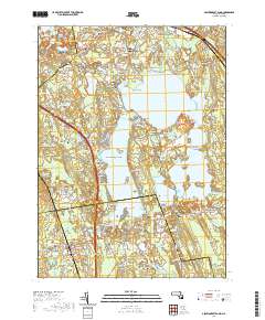 Assawompset Pond 2021 topographic map thumbnail