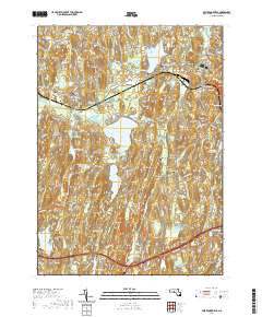 East Brookfield 2021 topographic map thumbnail