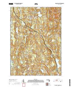 Wachusett Mountain 2021 topographic map thumbnail
